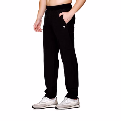 TOTAL Men Regular Fit Track Pants for Gym, Running and Everyday Activewear-Black-3XL-2