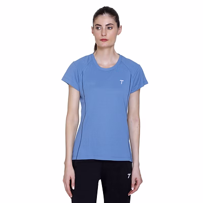 TOTAL Women Quick Dry Gym T-Shirt for Yoga, Running and Workout Activewear-54490