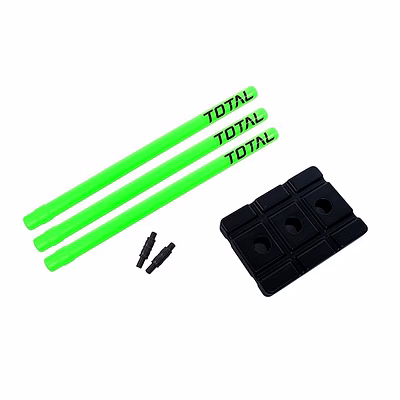 Total Plastic Cricket Stump Kit Set with Stand for Matches &amp; Practice-GREEN-.-2