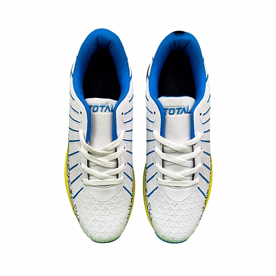 TOTAL Storm Cricket Shoes for Men with Rubber Spikes for Turf &amp; Nets-Blue-5-2