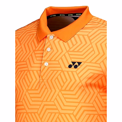 YONEX PM-S092-3006-CC8-S Comfort Club 8 Polo Shirt for Men-SCARLET IBIS-M-1