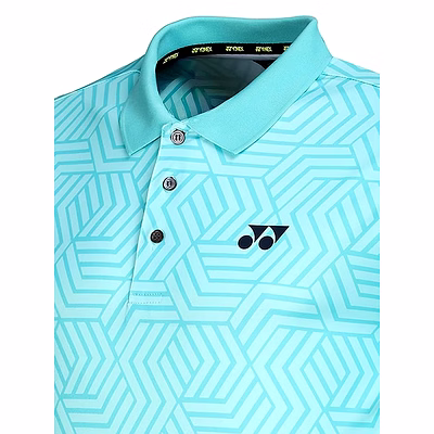 YONEX PM-S092-3006-CC8-S Comfort Club 8 Polo Shirt for Men-TURQUOISE-S-1
