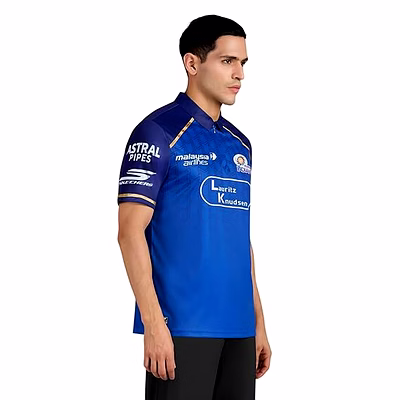 MUMBAI INDIANS IPL MEN'S FAN JERSEY 2026-M-Blue-Polyester-2