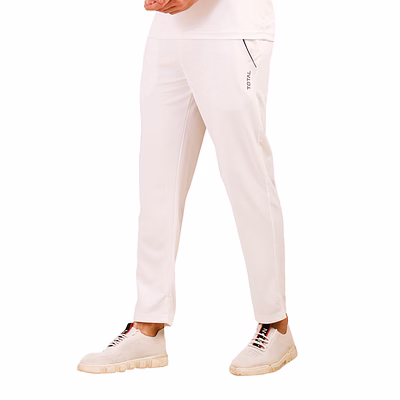 Total Men’s Cricket Pants 79 PRO - Performance Stretch Trousers-White-26-3