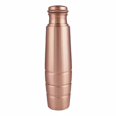 Copper Water Bottle with 3 beautiful rings