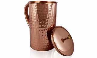 Copper Hammered JUG 1.5L - Elegant Design & Health Benefits