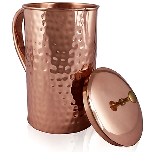 Copper Hammered JUG 1.5L - Elegant Design & Health Benefits