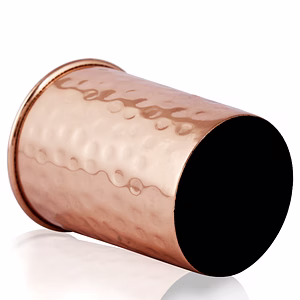 Handcrafted Copper Hammered Glass – Artisanal Elegance for Your Table