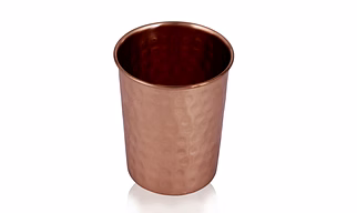 Handcrafted Copper Hammered Glass – Artisanal Elegance for Your Table