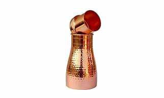 Luxury Copper Table Jar - Elegant Home Decor Accent