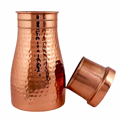 luxury copper table jar - elegant home decor accent
