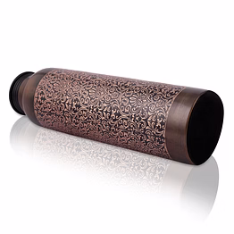 beautiful floral pattern copper water bottle - stylish