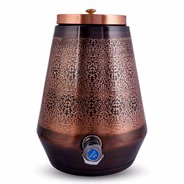 elegant 5-liter copper matka - exclusive design
