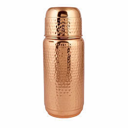 handcrafted copper 2 ltr jumbo water bottle for sustainable hydration