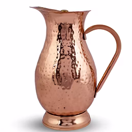 Exquisite Copper Hammered JUG - 2LTR for Elegant Dining