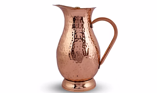 Exquisite Copper Hammered JUG - 2LTR for Elegant Dining