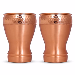 handcrafted copper hammered glass | ayurvedic tumbler