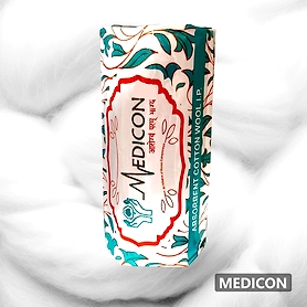 MEDICON's ABSORBENT COTTON ROLL 500gram weight for Medical, Surgical, Self care use
