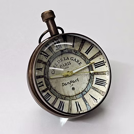 ball clock brass made antique finish
