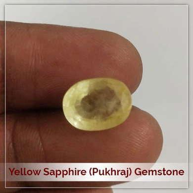 Lab Certified Natural Yellow Sapphire Pukhraj Gemstone
