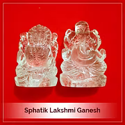 Sphatik (Crystal) Lakshmi Ganesh