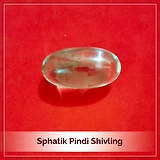 Sphatik (Crystal) Pindi Shivling