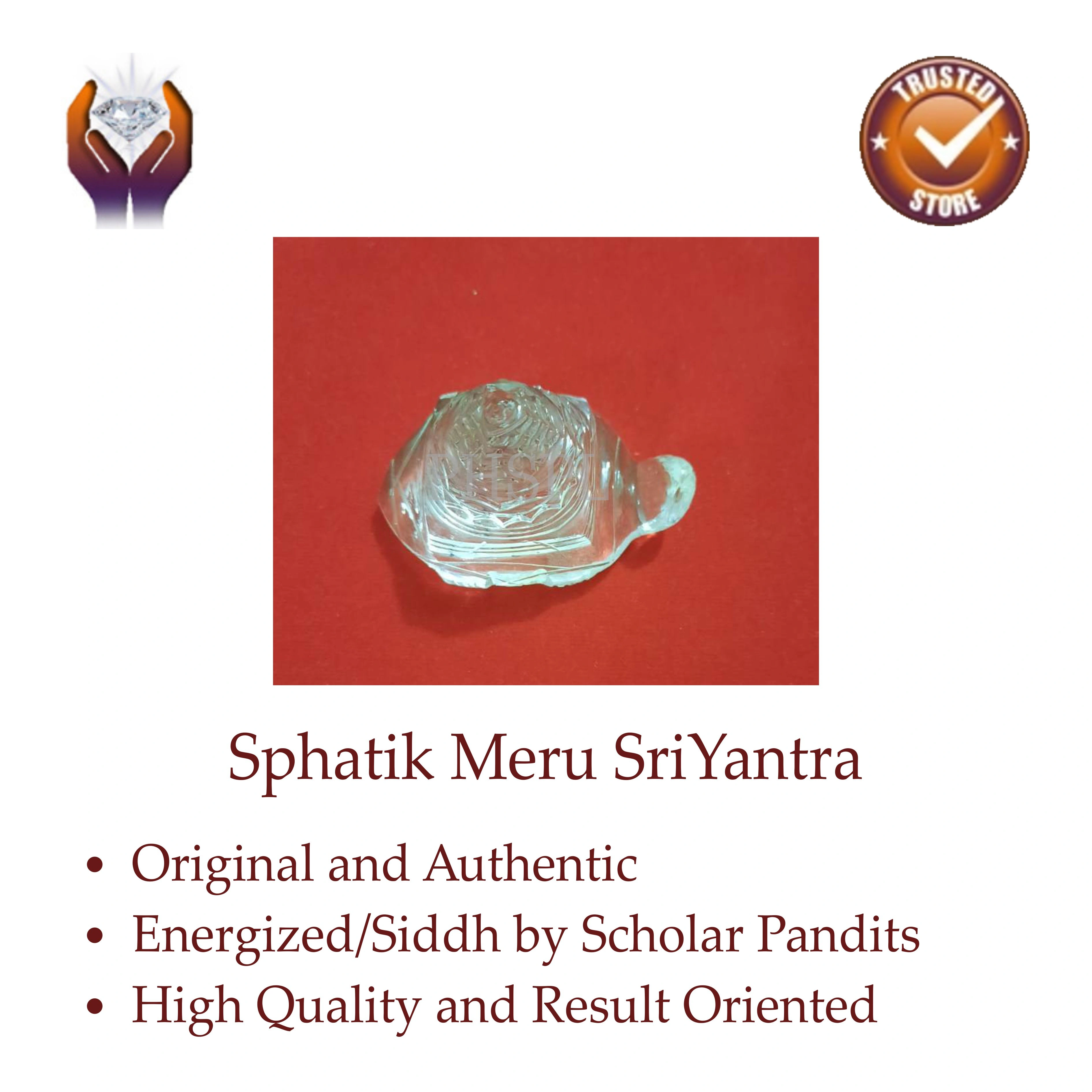 Crystal Meru Shree Yantra