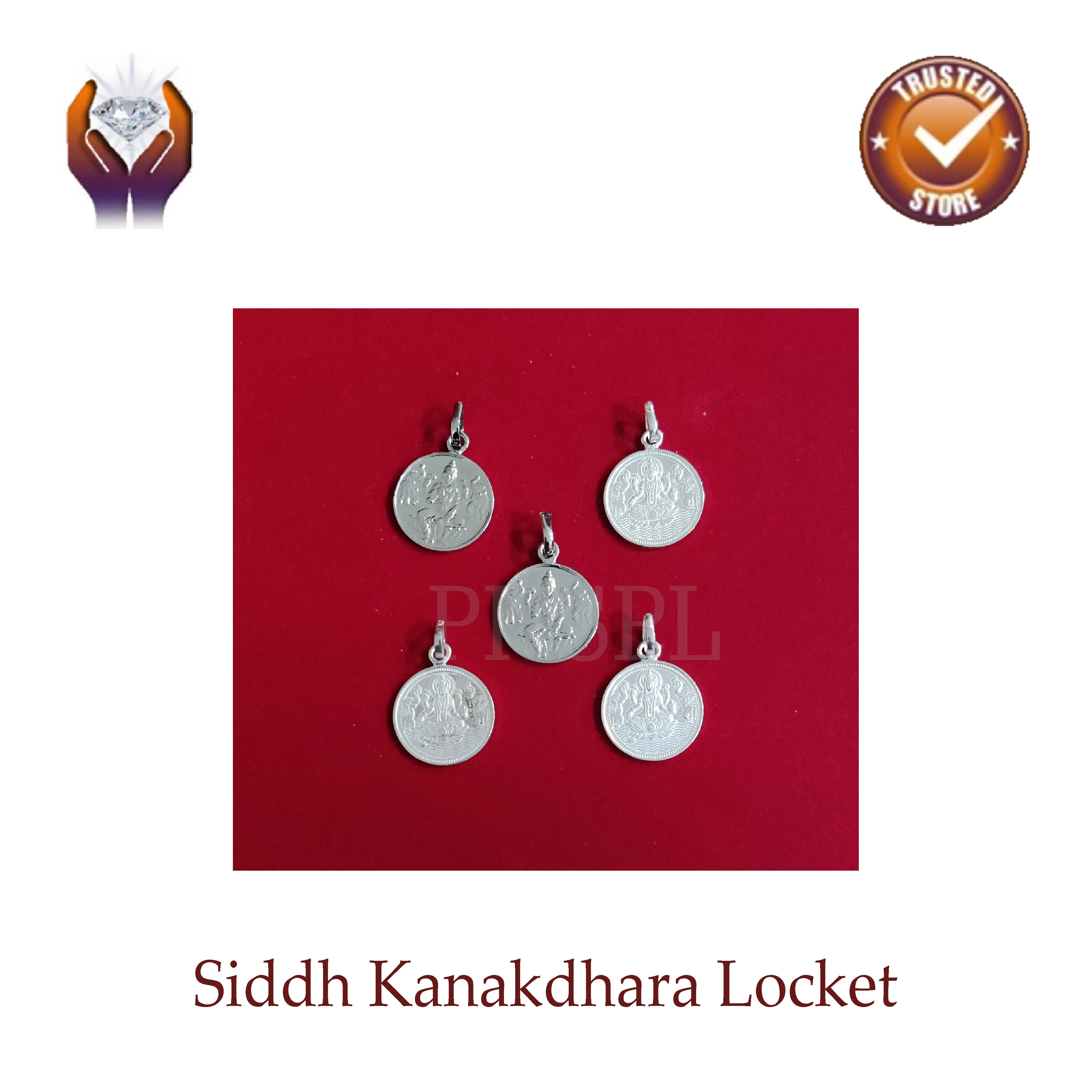 Kanakdhara Yantra Silver Locket