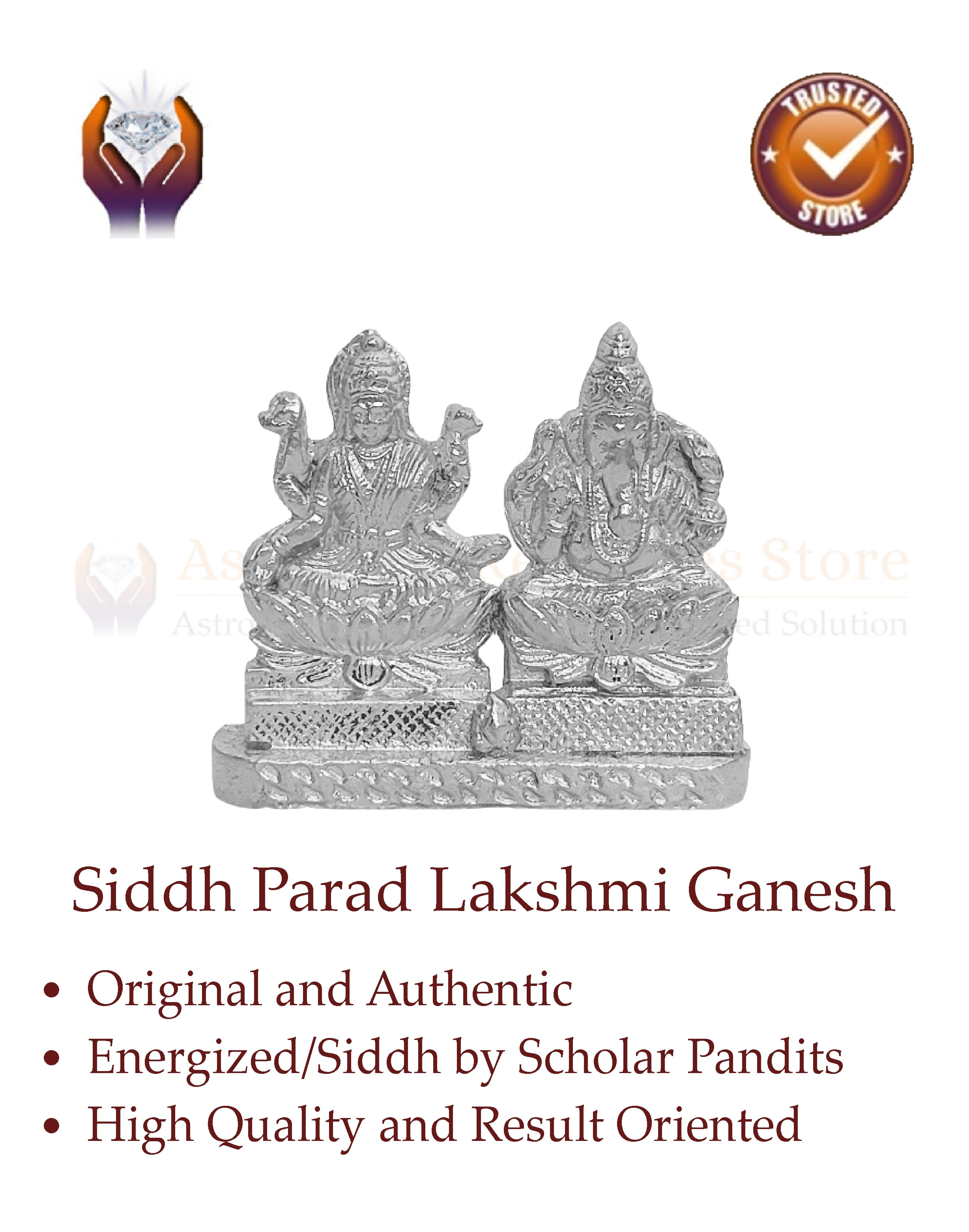 Mercury Lakshmi Ganesh Idol