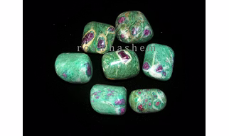 Ruby Zoisite tumbled stone