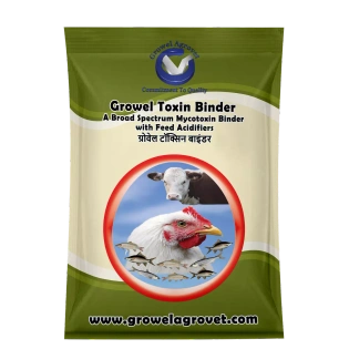 Aquacultures, Animals And Poultry : Growel Toxin Binder: A Broad Spectrum Mycotoxin Binder with Feed Acidifiers .