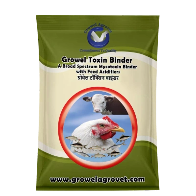 Aquacultures, Animals And Poultry : Growel Toxin Binder: A Broad Spectrum Mycotoxin Binder with Feed Acidifiers .