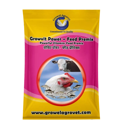 Poultry : And Animals Growvit Power – Feed Premix: Vitamins Feed Premix