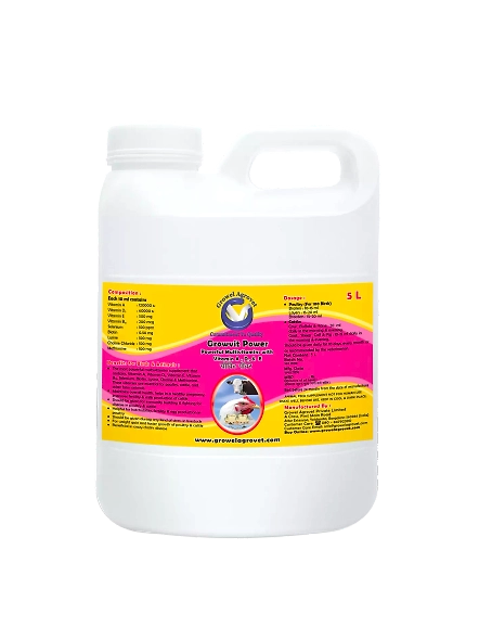 Pigeons : Growvit Power – A Powerful Multivitamins (Vitamin AD3E)-1039-5l