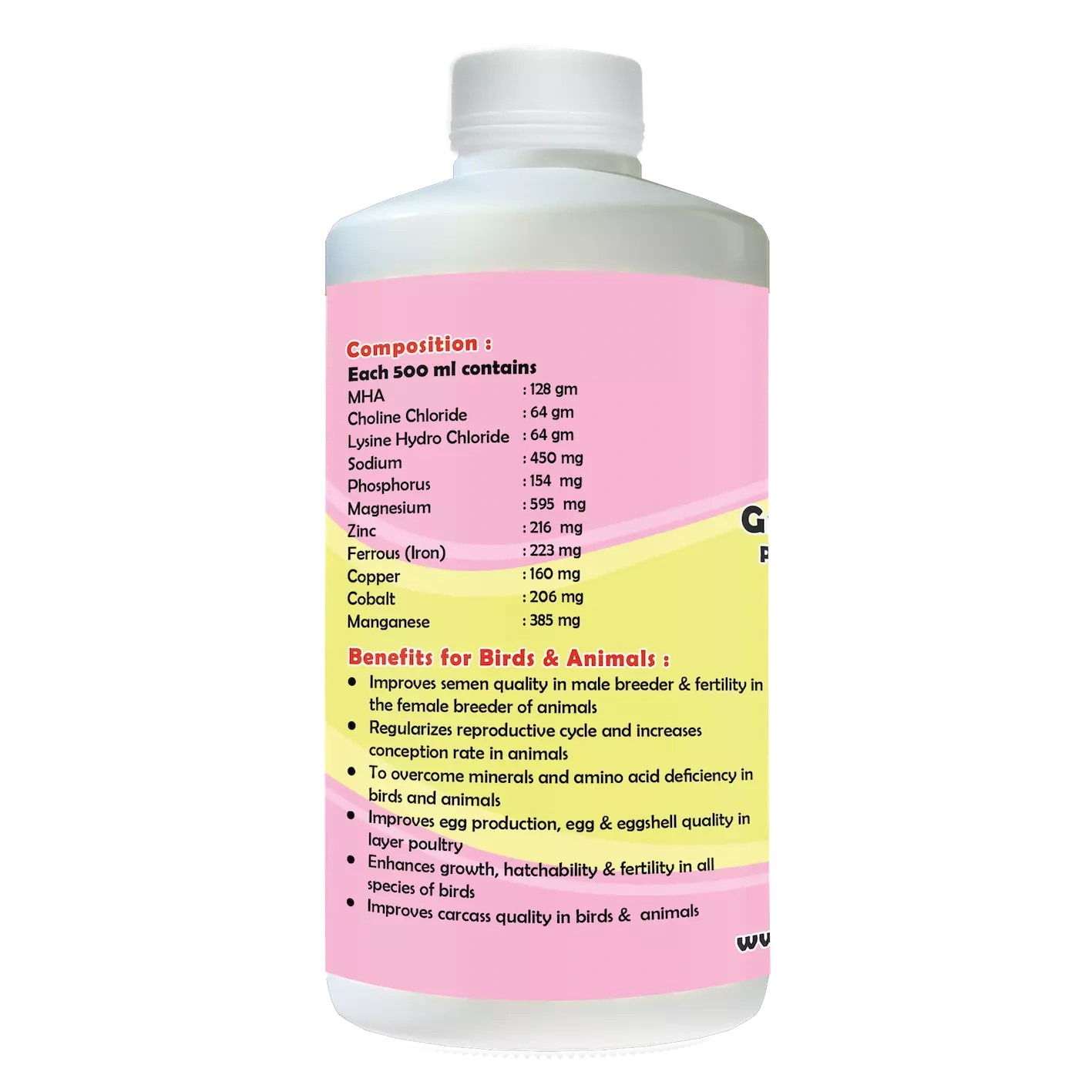 Pig and Swine : Growmin Forte Plus – Chelated Minerals Supplements-500 ml-2