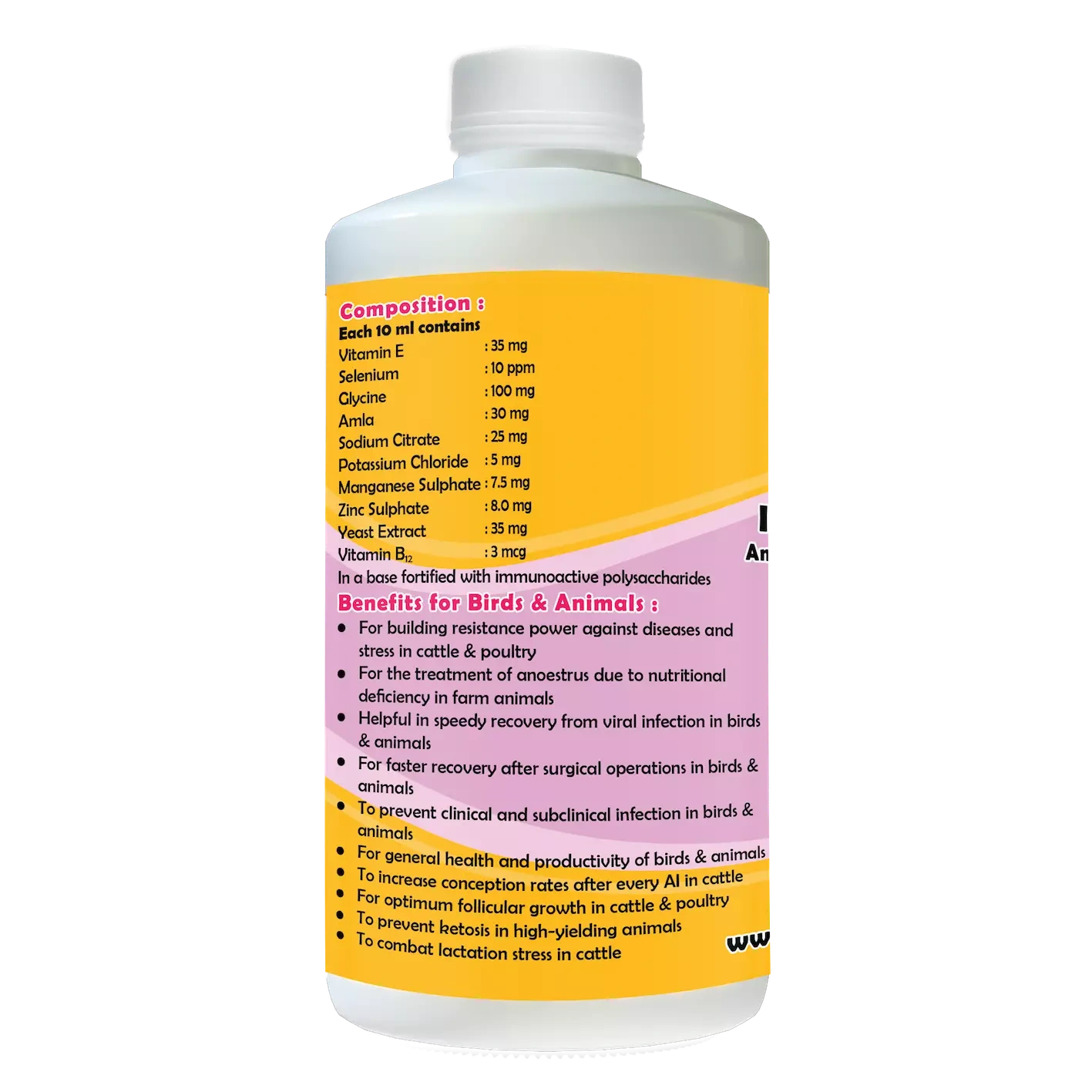 Pig and Swine : Immune Booster – An Ultimate Immunity Builder And Growth Promoter-500 ml-2