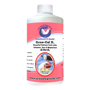 Dairy Cattle :  Grow – Cal D3 – A Powerful Calcium Tonic With Vitamins, Zinc, And Magnesium