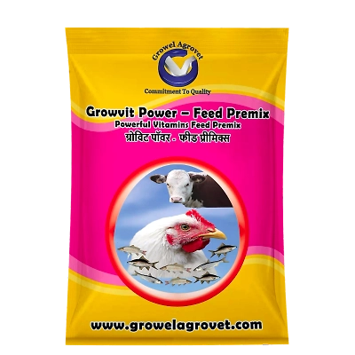 Poultry : Growvit Power – Feed Premix: Vitamins Feed Premix For Broiler, Breeder And Layer