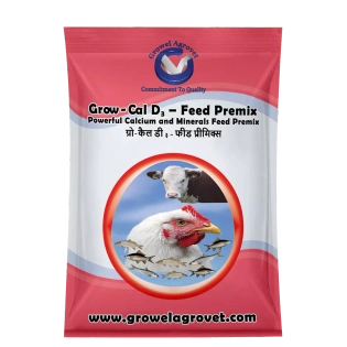 Poultry : Grow-Cal D3 – Feed Premix : Calcium And Minerals Feed Premix