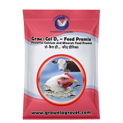 Poultry : Grow-Cal D3 – Feed Premix : Calcium And Minerals Feed Premix