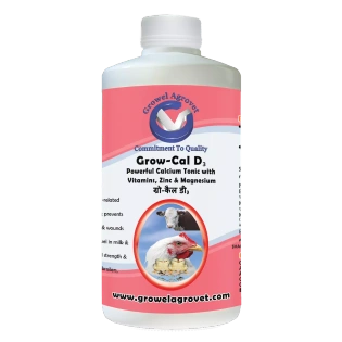 Poultry : Grow – Cal D3 – A Powerful Calcium Tonic With Vitamins, Zinc, And Magnesium