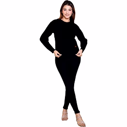 reveller women black self design acrylic sweater