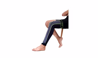 RNV 848-A Knee Support (Black, Grey, Orange) – With Strap