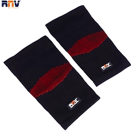 RNV 905 Comfort Knee Support (Red & Black) – Compression Pair for Fitness & Gym