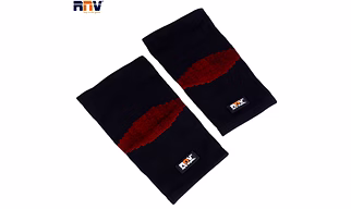 RNV 905 Comfort Knee Support (Red & Black) – Compression Pair for Fitness & Gym