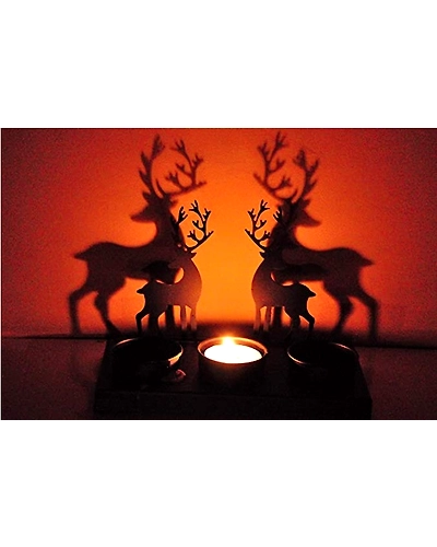 Reindeer Shadow Tea Light for Christmas Decor-RESDTL