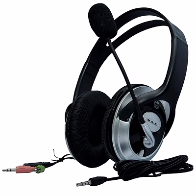 hp headphone with microphone (b4b09pa)