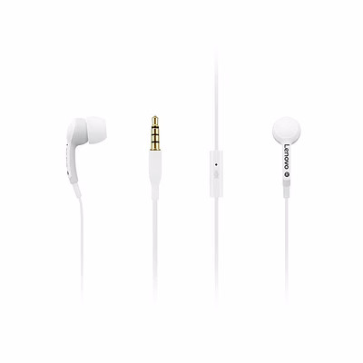 lenovo 100 in-ear headphones (white)-gxd0s50938