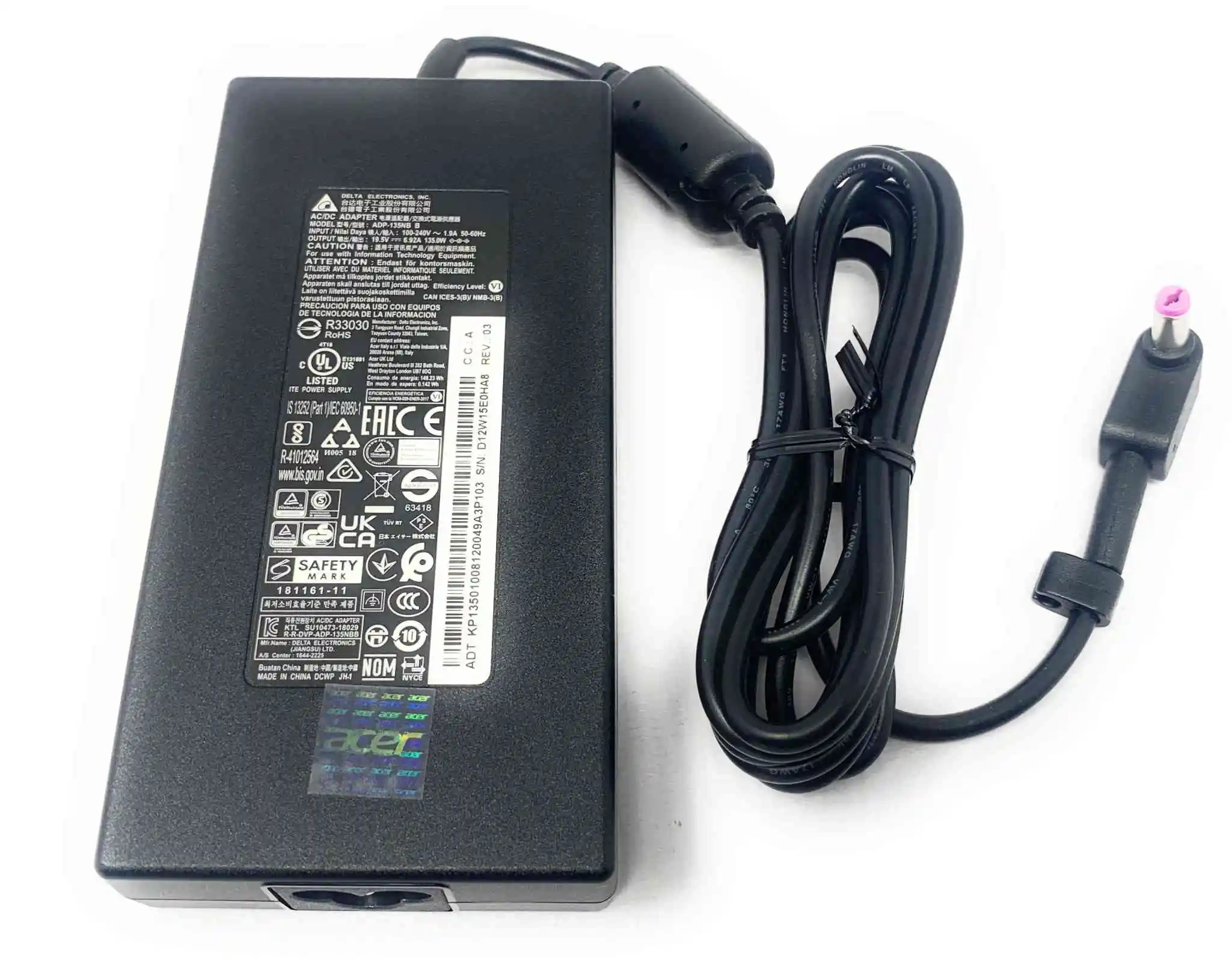 Acer Lite-on 135W 19V 1.7*5 Adapter-KP.13503.007/KP.13501.008-6580