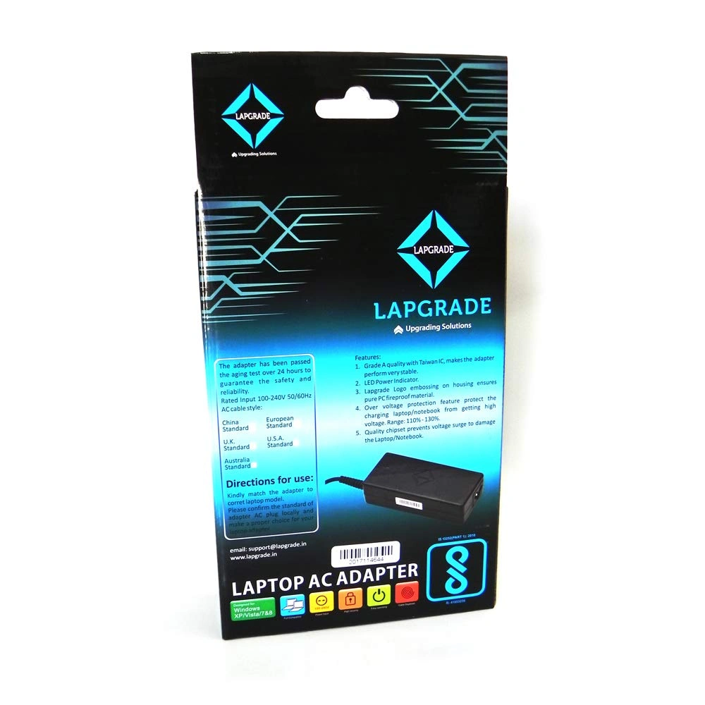 LAPGRADE 19V 4.74A Adapter Charger for HP Pavilion, Elitebook Series-1